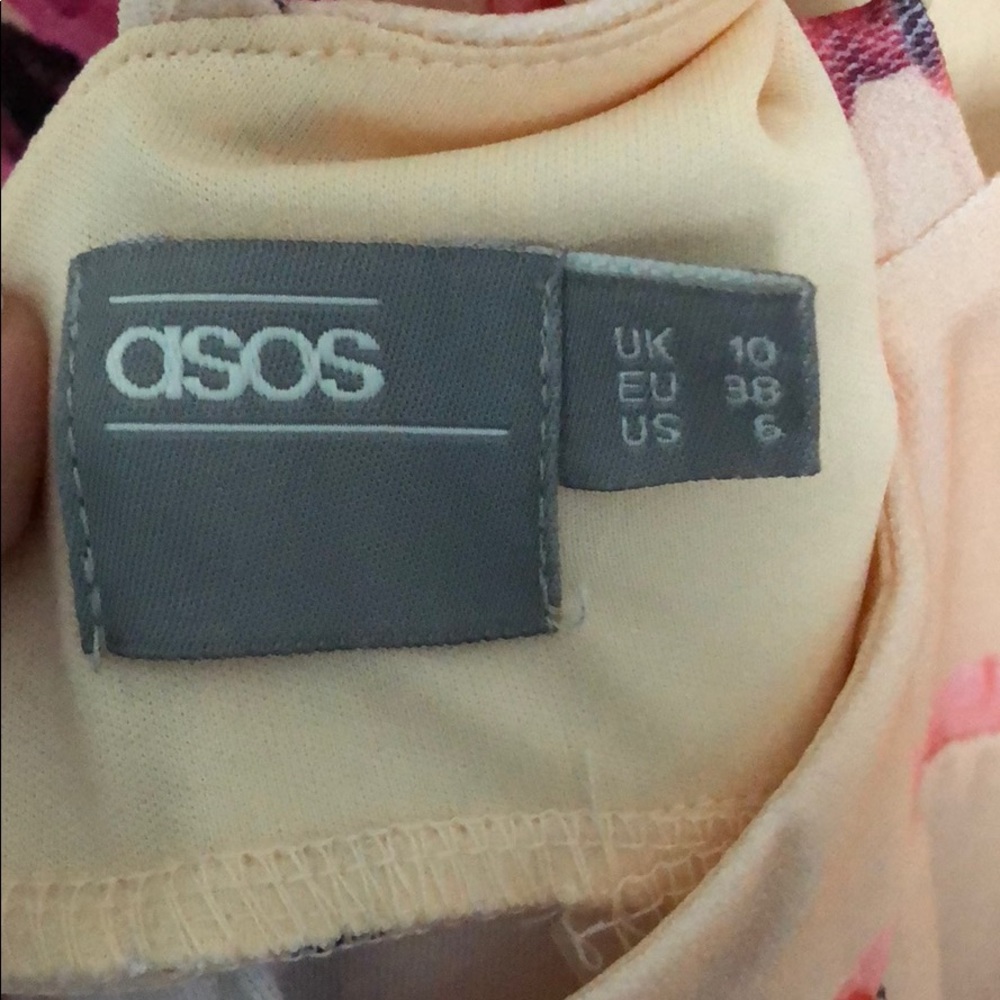 Asos Peach dress with floral print - Picture 6 of 6